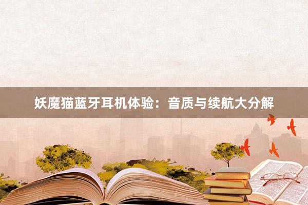 妖魔猫蓝牙耳机体验：音质与续航大分解
